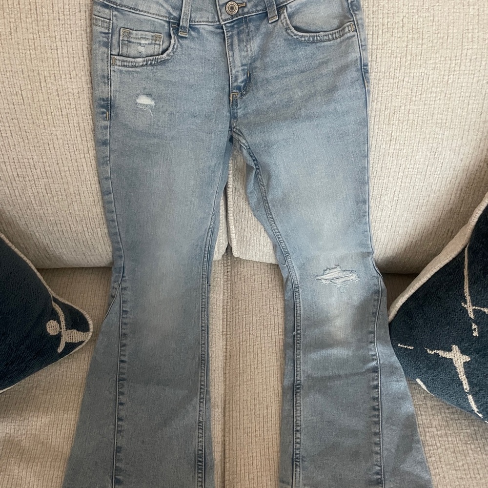 SO Kids Light Blue Distressed Flare Jeans BNWT